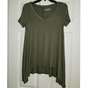 Mudd olive green shirt